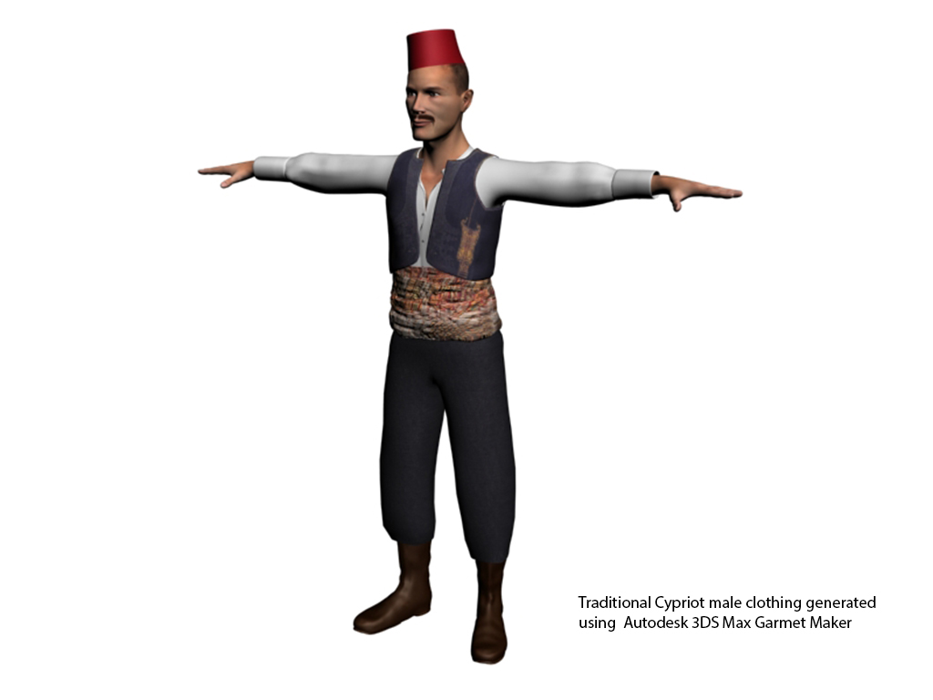 Traditional Cypriot Clothing CGI
