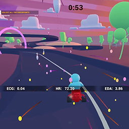 Karting Game with Bio Signals